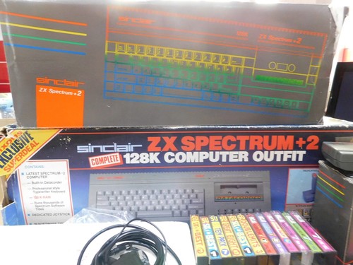 SINCLAIR ZX SPECTRUM +2 GREY COMPUTER BOXED inc SCART , GAMES , JOYSTICK - WORKS - Photo 10/23