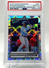 2020 Donruss Wander Franco Rated Prospects DIAMOND Rookie Card - PSA 10