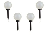 4Er Set Led Solar Kugelleuchte 3 In 1 Kugellampe Leuchtkugel Gartenleuchte
