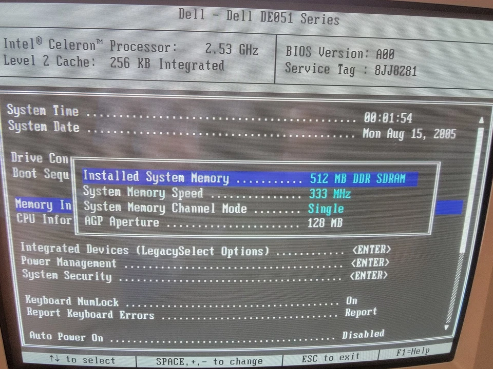 Vintage 2000s Dell Dimension B110 Desktop Celeron 2.53GHz 512Mb No HDD/No OS - Image 2 of 4