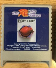 FIGHT NIGHT Cartridge Atari 64K XL/XE Cart NO Box