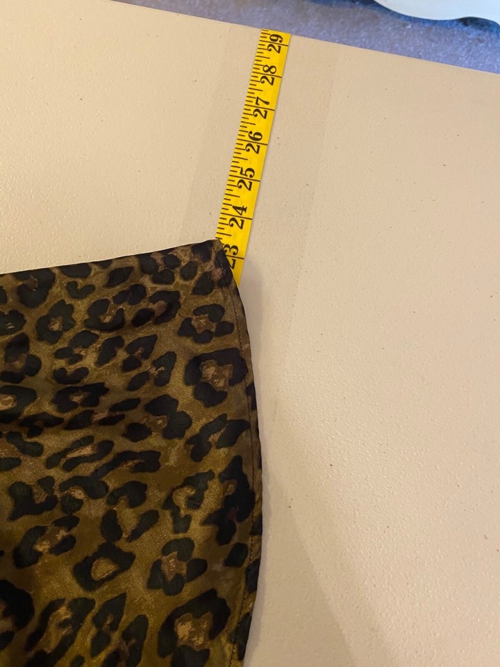 Zara Maxi Slip Dress Animal Print Black Brown Small eBay