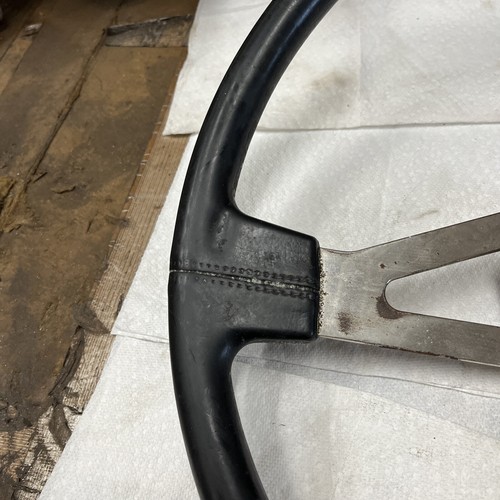 Peterbilt 379 Steering Wheel 20” Black Used Leather ZZ - Foto 3 di 15