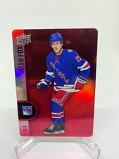Adam Fox 22-23 UD Tim Hortons Hockey Red Die-Cut DC-16 New York Rangers