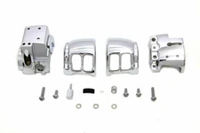 Handlebar Control Switch Housing Kit Chrome for Harley Davidson by V-Twin
