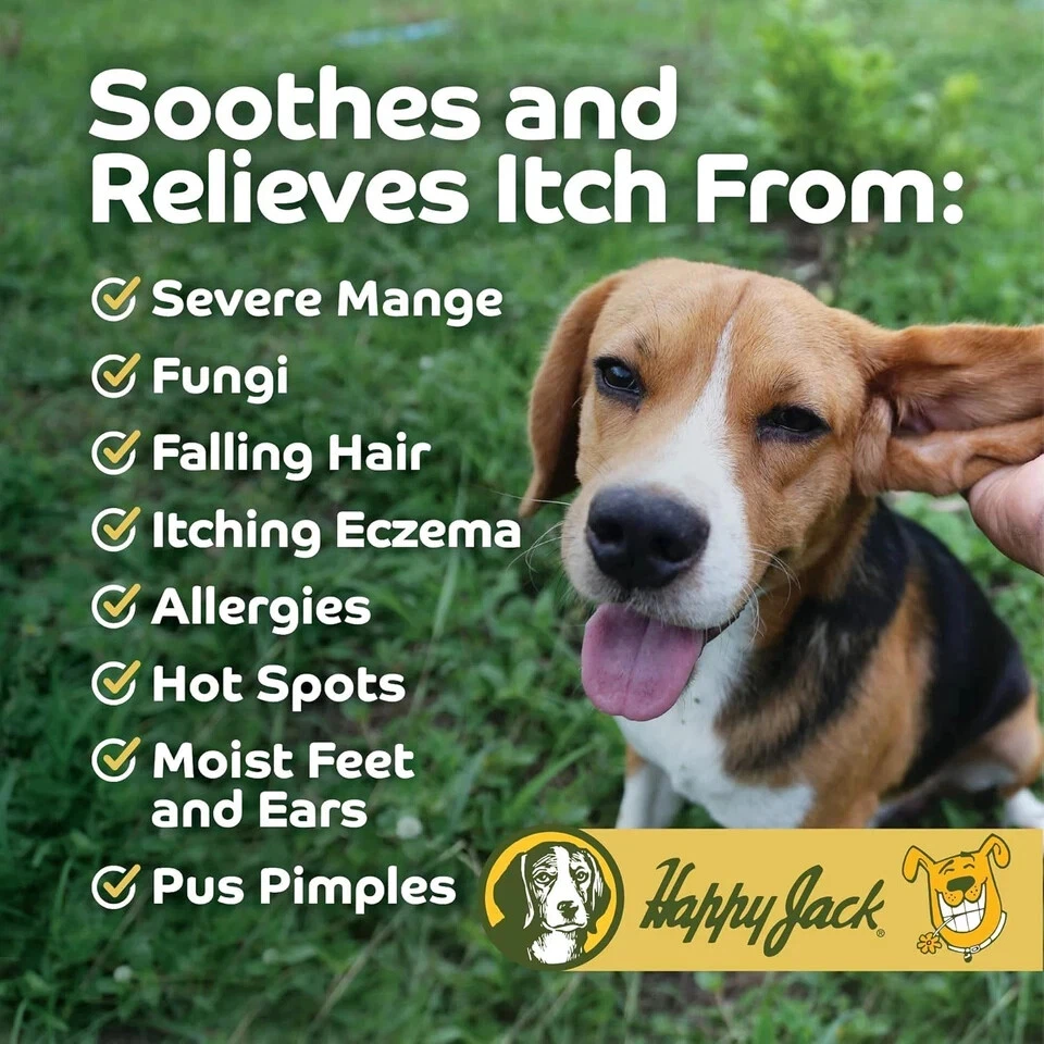 Happy Jack Mange Treatment for Dogs and Horses Fast Acting Skin Relief 8 oz - Image 2 of 4