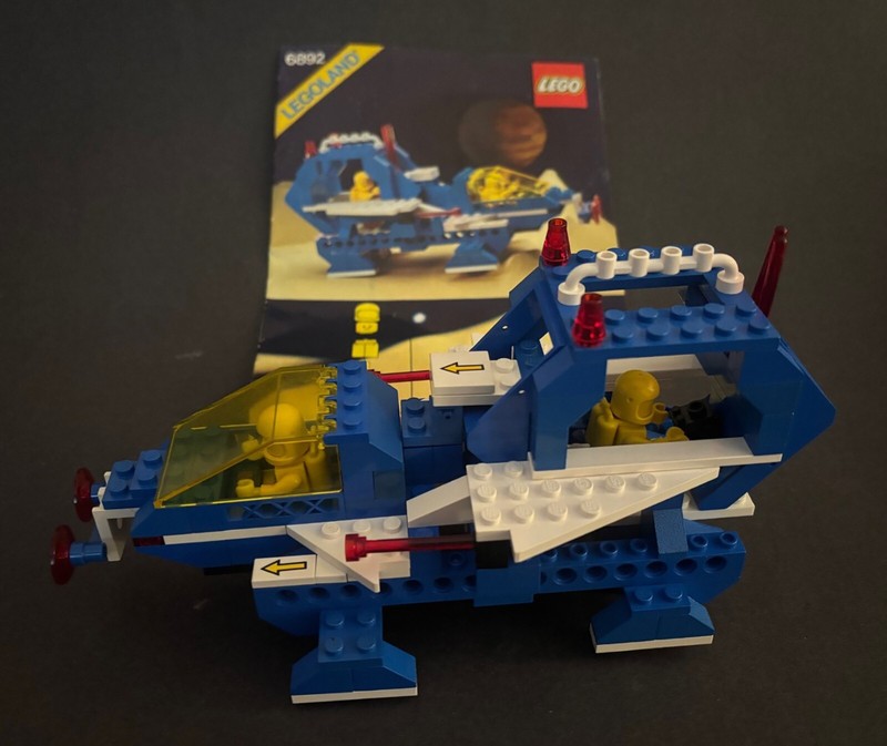 Lego Space 6892 Modular Space Transport 100% Complete w/ Manual Used Vintage