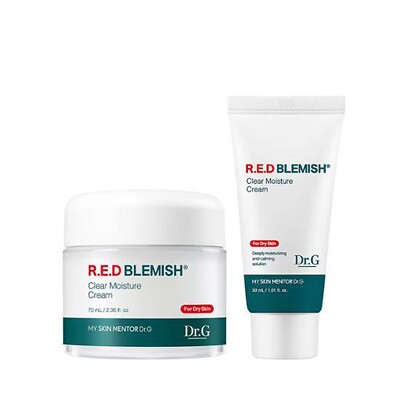 DR.G Red Blemish Clear Moisture Cream Set - 70ml + 30ml - Soothing & Hydrating -