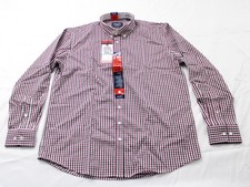 Chaps Men's Long Sleeve Button-Down Shirt CN6 Red Medium 15/15.5 NWT