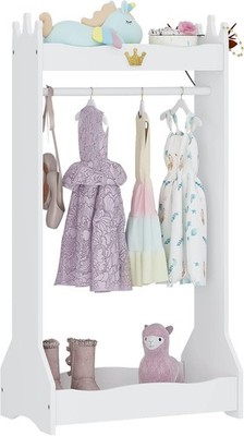 Kids Dress Up Storage Kids' Costume Organizer Center Open Hanging Armoire Closet