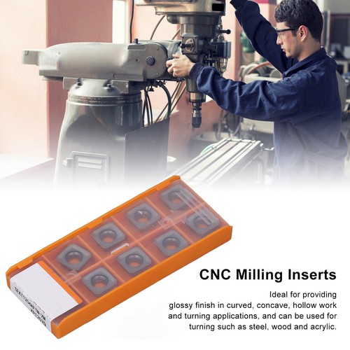 10x Coated Carbide Inserts Turning Inserts CNC Clamping Blades For Milling Mach - Picture 7 of 12
