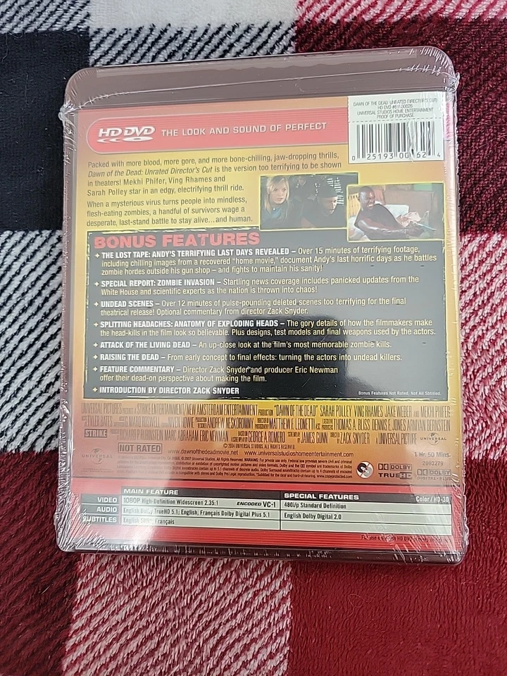 Dawn of the Dead HD-DVD 2004 Unrated Director's Cut Brand New Sealed Ships Free  - Image 2 of 4