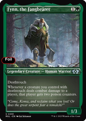 #ad Foil Fynn the Fangbearer Foil Etched 91 NM March of the Machine: Mul... $1.99