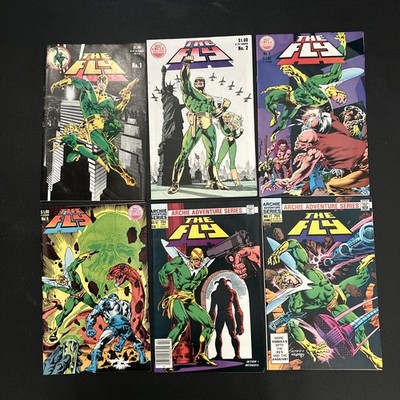 The Fly #1, 2, 3, 4,5, 7. Red Circle Comics - Higher Grade Comic Book Lot of 6