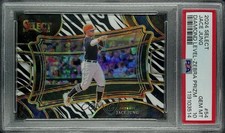 2024 Panini Select Diamond Level Zebra Prizm Jace Jung #54 PSA 10 GEM MT 1o2