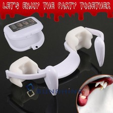 Halloween Vampire Scary Party Cosplay Fangs, Retractable Teeth Dress Costume