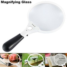25X Magnifying Glass Extra Large Handheld Reading Magnifier with 3 LED Lights