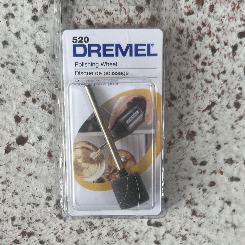 Dremel 520 Polishing Wheel for Rotary Tool, 1/8 in 3.2mm Shank, Gray