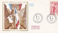 FRANCE 1971 FDC GENERAL DE GAULLE YT 1697