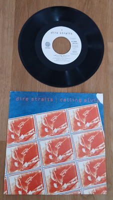 DIRE STRAITS - CALLING ELVIS / IRON HAND  - 7'' - SINGLE - VG++ -