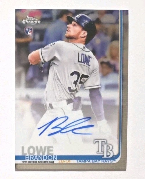 2019 Topps Chrome Auto #RA-BL Brandon Lowe RC (PIRATES) !!