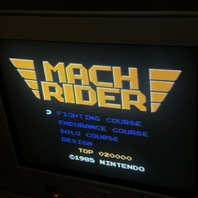 Mach Rider⭐️Gloss Sticker Seal Test Market⭐️Nintendo NES Complete CIB Black Box