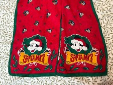 Christmas Holiday Disney Mickey Mouse Polyester Vintage Classic Scarf