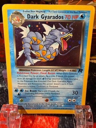 Pokémon TCG Dark Gyarados 8/82 Team Rocket Unlimited Holo Rare - LP Excellent