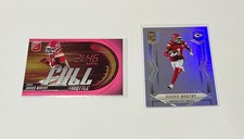 Xavier Worthy 2025 Donruss Elite Full Throttle Pink #11 & Elite #35 Chiefs