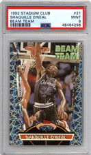 PSA 9 Shaq O'Neal 1992-93 Topps Stadium Club Beam Team #21 Rookie Card RC Mint 9