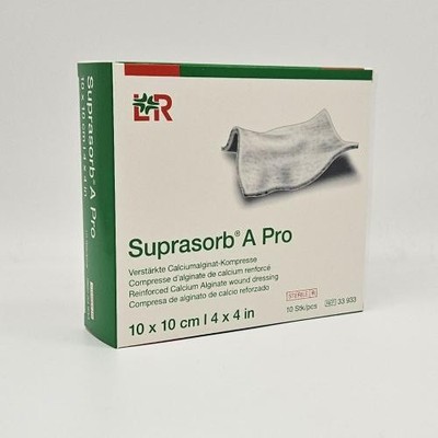 SUPRASORB A Pro Calciumalginat Kompr.10x10 cm 10 ST