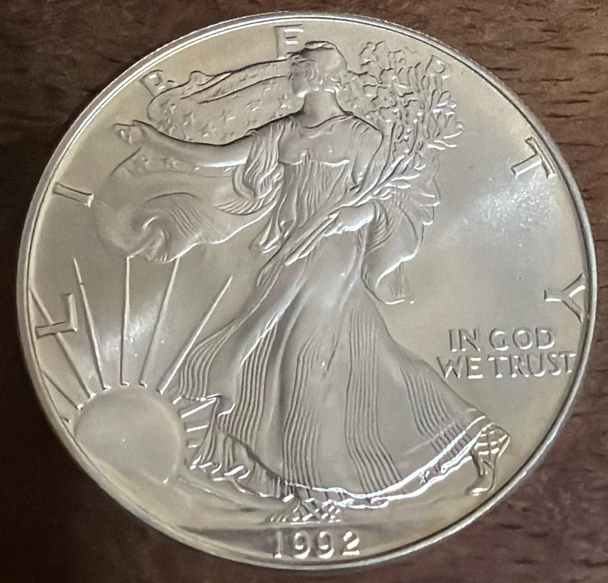 美国鹰未认证1992 银币| eBay