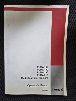 CASE/IH PUMA 165 180 195 210 MULTI-CONTROLLER TRAKTOR BEDIENUNGSANLEITUNG 87671332