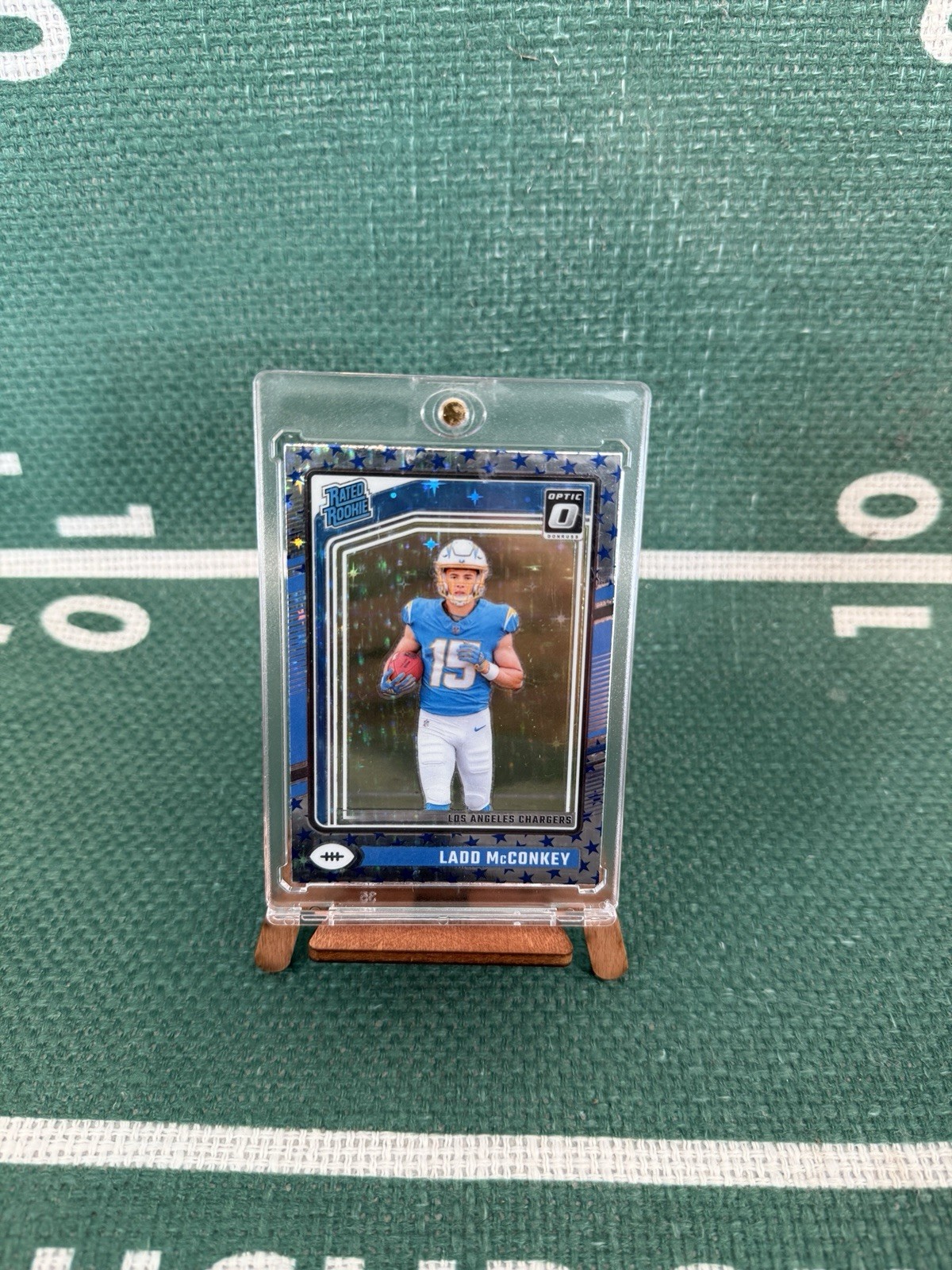 2024 Panini Donruss Optic Rated Rookie Ladd McConkey #266 Stars Prizm (RC)