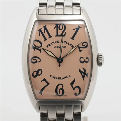 Franck Muller Casablanca 31mm x 36mm 2852 Salmon Pink Arabic Dial