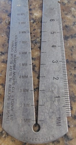 🗽VINTAGE KAPITALSCHRAUBE STANDARDSCHRAUBE & DRAHTMESSGERÄT - Bild 4 von 8
