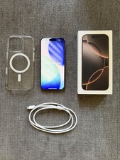 Apple iPhone 16 Pro Unlocked 256GB Desert Titanium W/ Apple Care Mint