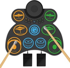 Electric Drum Set Kids  Adults 9-Pad Electronic Drum Pad W/ 0.32" Thickened