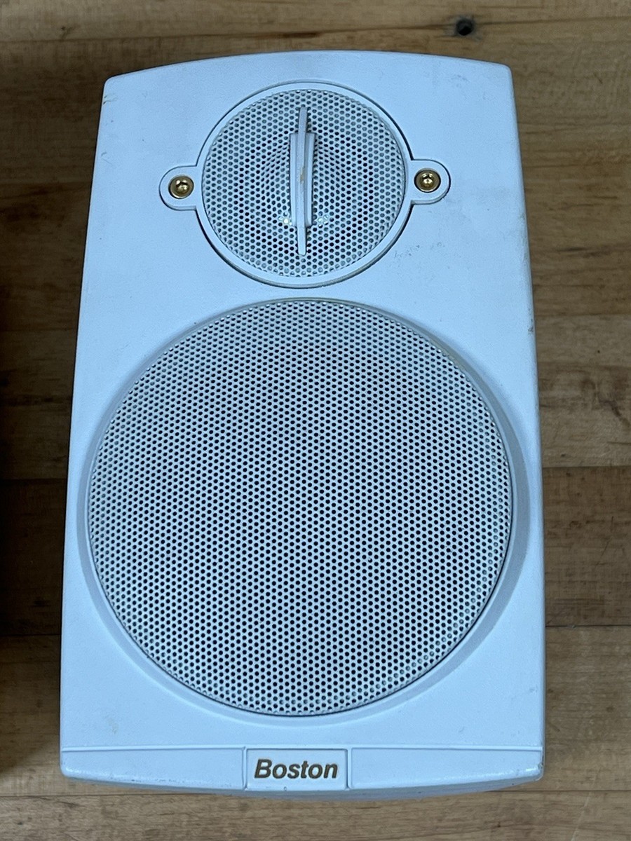 Boston Acoustics Micro90x Satellite Bookshelf Speakers - White