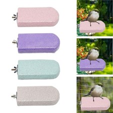 Bird Perch Platform Beak Grinding Stone Exercise Playstand Parrot Stand for