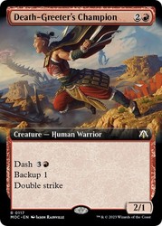 Death-Greeter's Champion (Extended Art) #117 Commander: March of the Machine