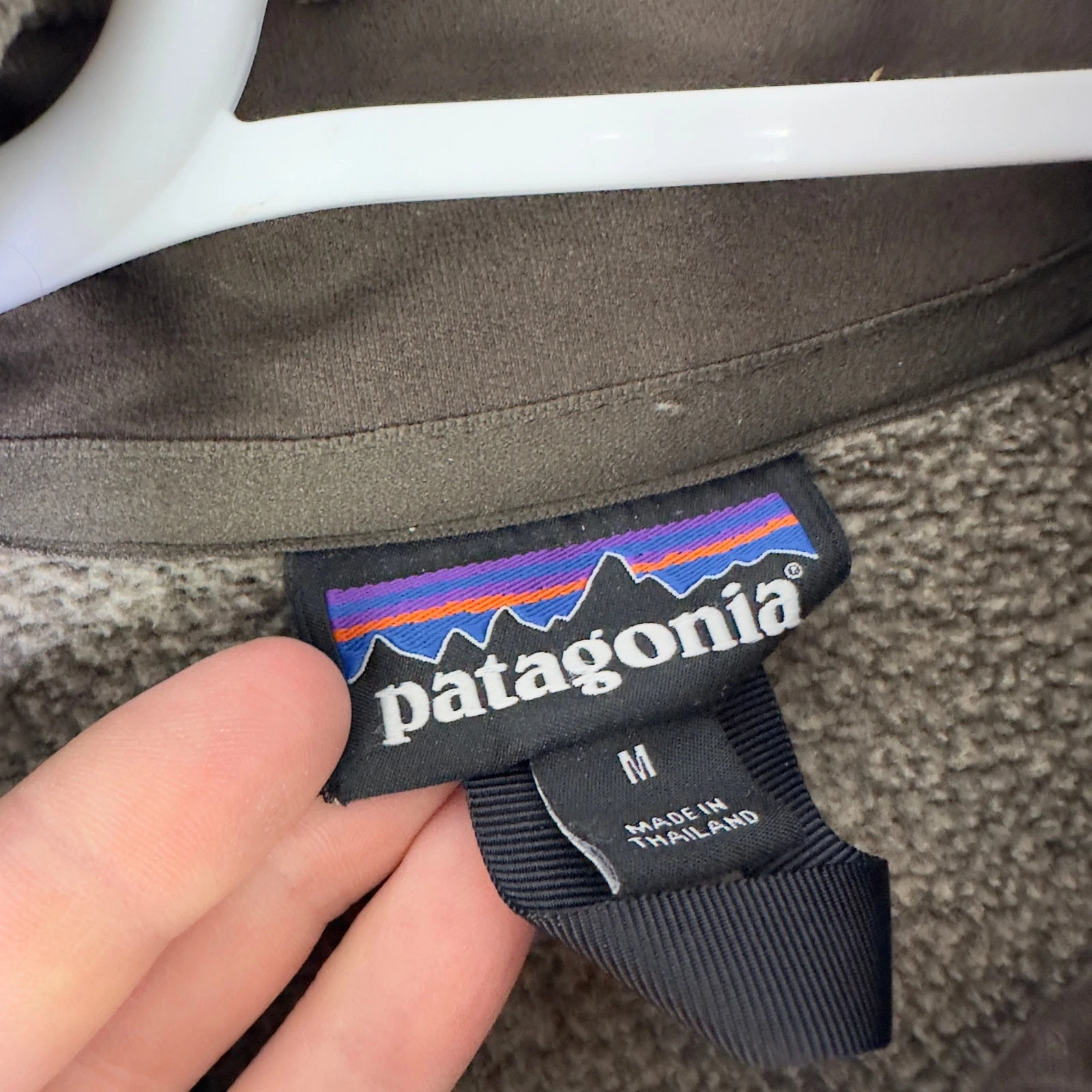 patagonia better sweater big sky 1/4 zip pale khaki sweater
