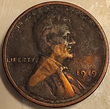 1919-D 1C BN Lincoln Wheat Penny Cent! Cool Color Older Date Penny!
