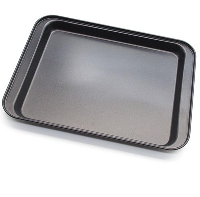 Cookie Baking Sheet, 9.5 Inch x 7 Inch Square Iron Plate with Nonstick Coatin...