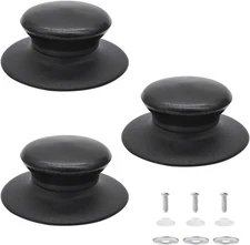 Quacc 3pcs Pot Lid Knobs Universal Replacement Pan Cover Knob for black 