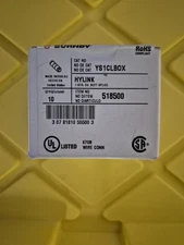 Burndy Hylink Butt Splice. New Box of 10, green, cat- YS1CLBOX, # 1 awg.