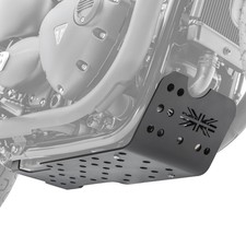 Defekt: Motorschutz für Triumph Bonneville T120 16-23 Aluminium Bugspoiler schwa
