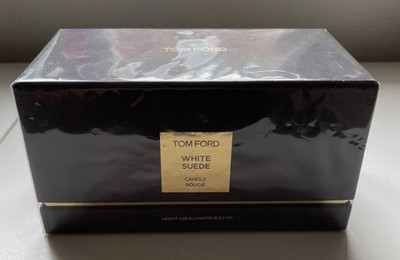 TOM FORD White Suede Kerze mit Deckel nicht mehr Erhältlich Limited
