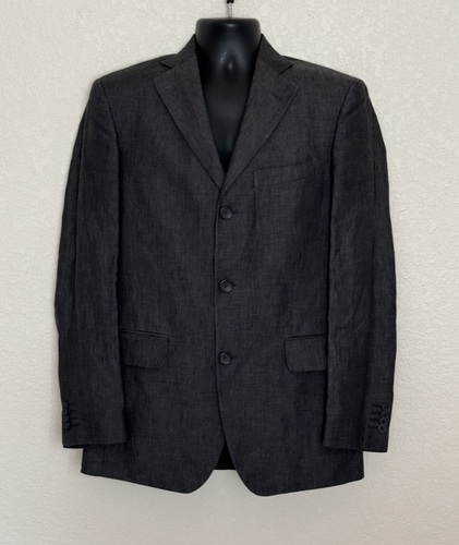 Banana Republic 100% Linen Jacket Sports Coat Mens 38R Slim Fit Old Money Preppy - Picture 3 of 17