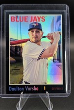 2024 Topps Archives - 1970 Topps Daulton Varsho #185 Black Foilboard Blue Jays 